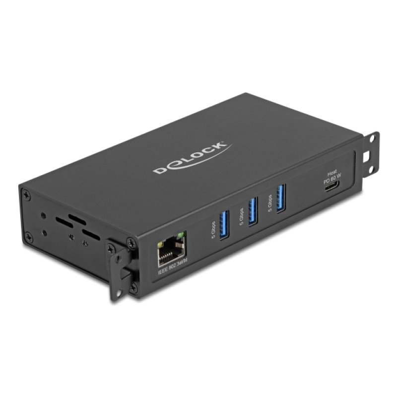 DeLOCK 64336 hub & concentrateur USB 3.2 Gen 1 (3.1 Gen 1) Type-C 5000 Mbit/s Noir