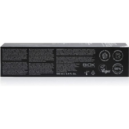 Ecodenta Charcoal Toothpaste Teeth Whitening Toothpaste Naturally Whitens Teeth and Removes Plaque Black Natural