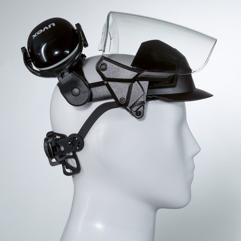 Uvex 9790212 safety headgear Black