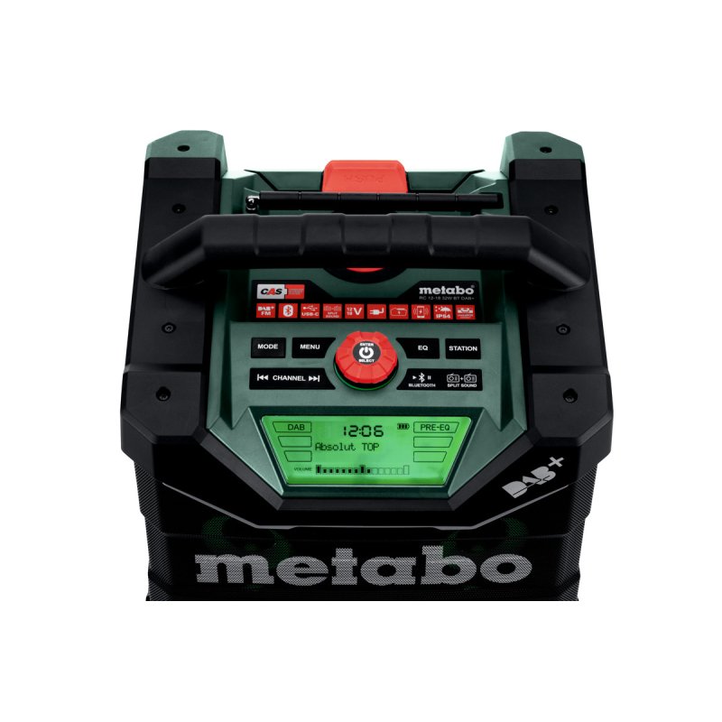 Metabo RC 12-18 Chantier Analogique et numérique Noir, Vert, Rouge