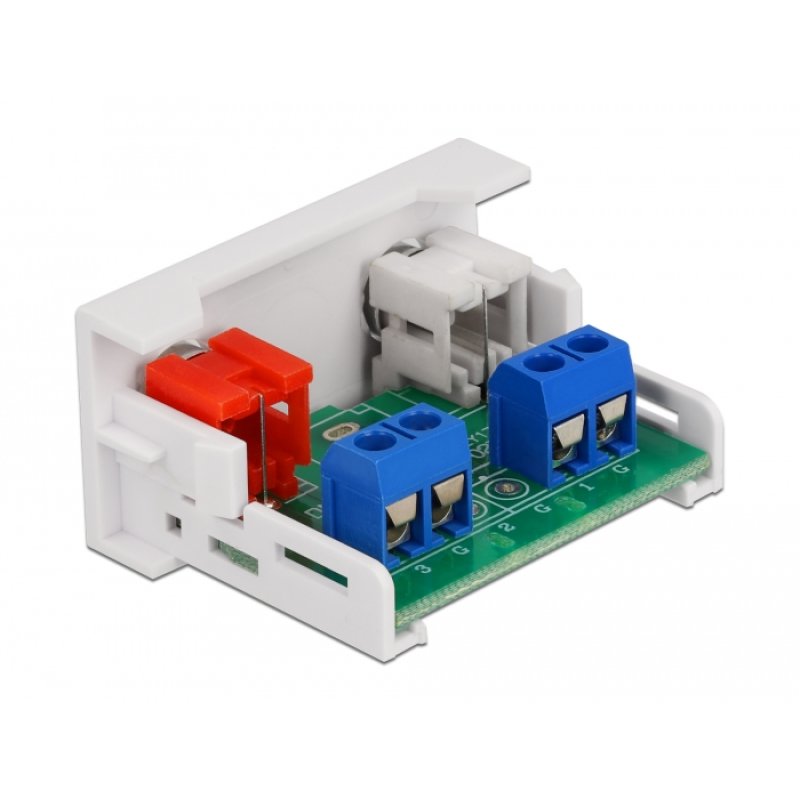 DeLOCK Easy 45 Module 2 x RCA female port 22.5 x 45 mm
