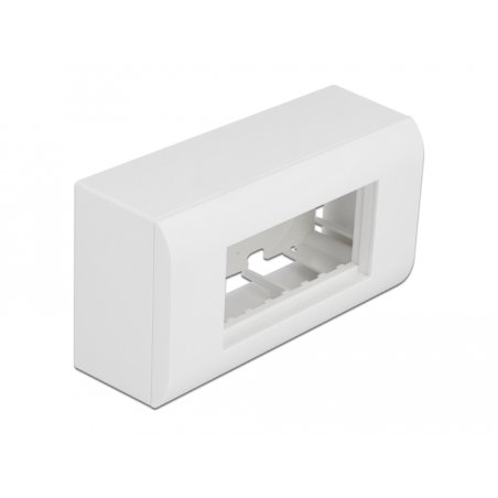 DeLOCK Boitier apparent pour modules Easy 45, 152 x 82 mm, blanc