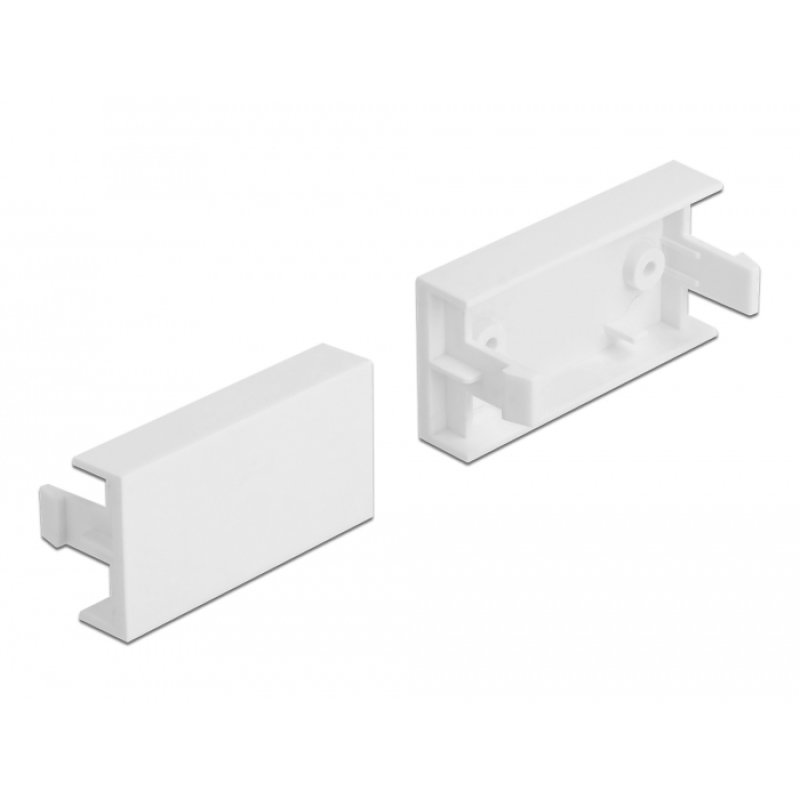 DeLOCK Cache de Module Easy 45, 45 x 22,5 mm, 10 unités, blanc