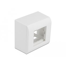 DeLOCK Boitier apparent pour modules Easy 45, 82 x 82 mm, blanc