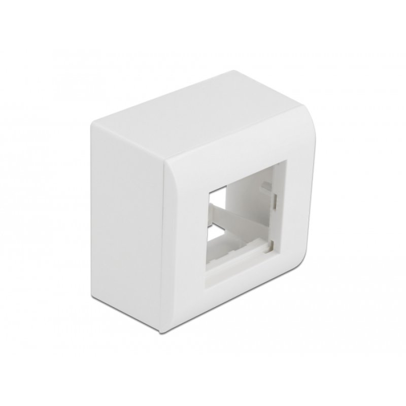 DeLOCK Boitier apparent pour modules Easy 45, 82 x 82 mm, blanc