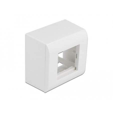 DeLOCK Boitier apparent pour modules Easy 45, 82 x 82 mm, blanc