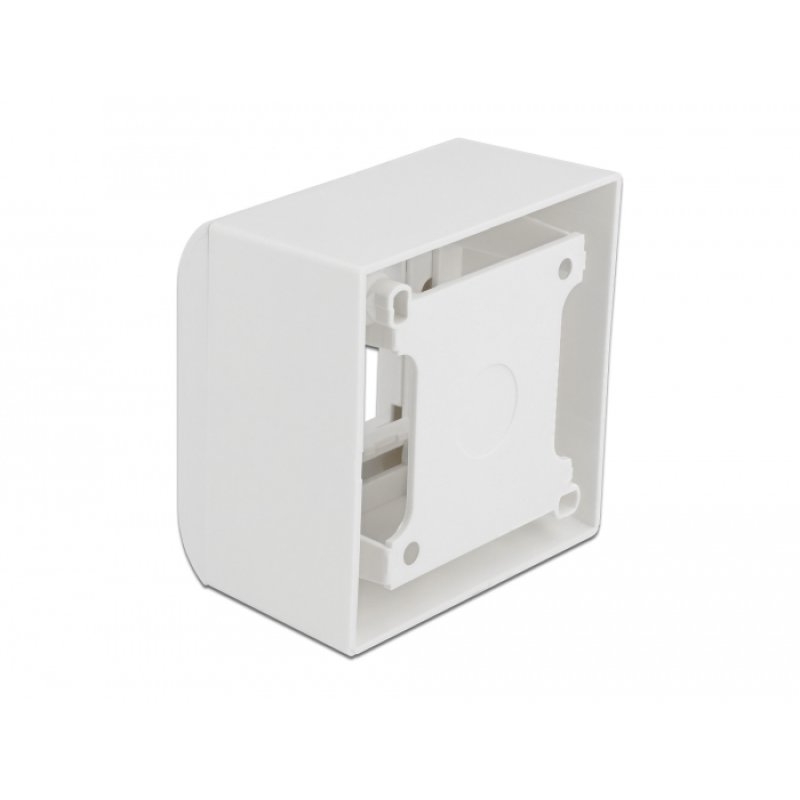 DeLOCK Surface-mounted Housing for Easy 45 Modules 82 x 82 mm, white