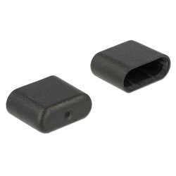 DeLOCK 64008 protection de sécurité pour prise USB Type-C Noir 10 pièce(s)