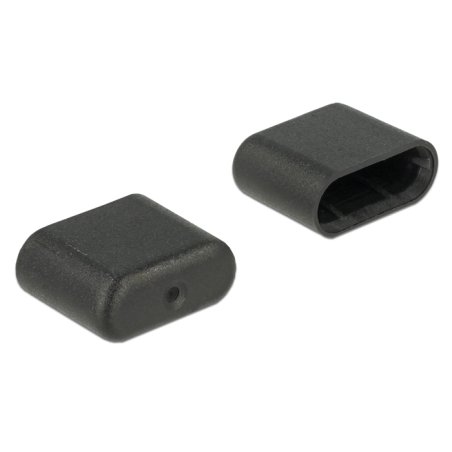 DeLOCK 64008 protection de sécurité pour prise USB Type-C Noir 10 pièce(s)