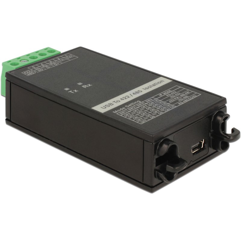 DeLOCK 62501 cable gender changer USB 2.0 RS-422/485 Black, Green