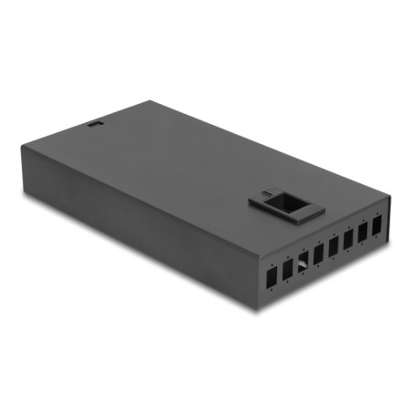 DeLOCK Boitier de jonction de bureau de fibre optique, 8 ports pour 8 x SC Simplex