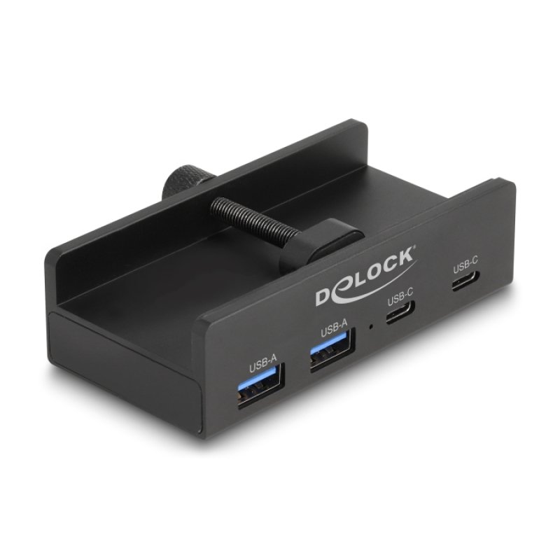 Externer USB 5 Gbps 4 Port Hub 2 x USB Typ-A und 2 x USB Type-C™ mit Feststellschraube