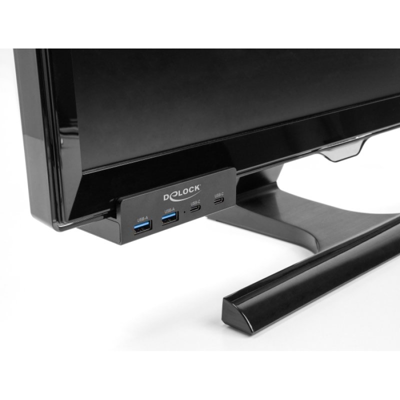 Externer USB 5 Gbps 4 Port Hub 2 x USB Typ-A und 2 x USB Type-C™ mit Feststellschraube