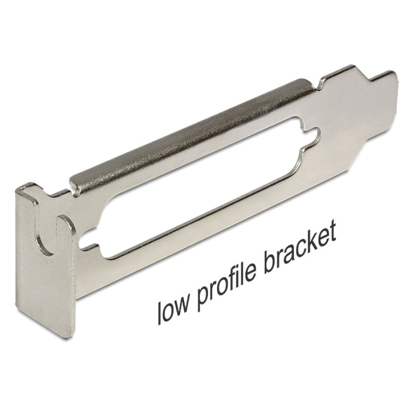 Low Profile Slotblech mit D-Sub 25 Öffnung
