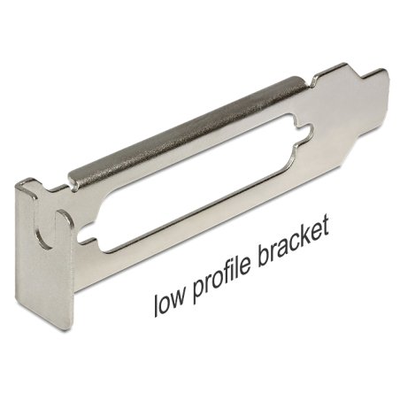 Low Profile Slotblech mit D-Sub 25 Öffnung