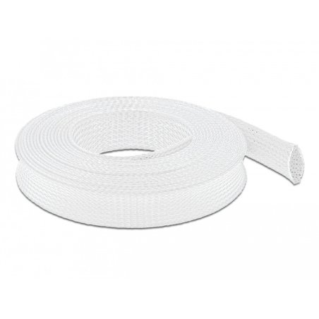 Geflechtschlauch dehnbar 5 m x 25 mm weiß