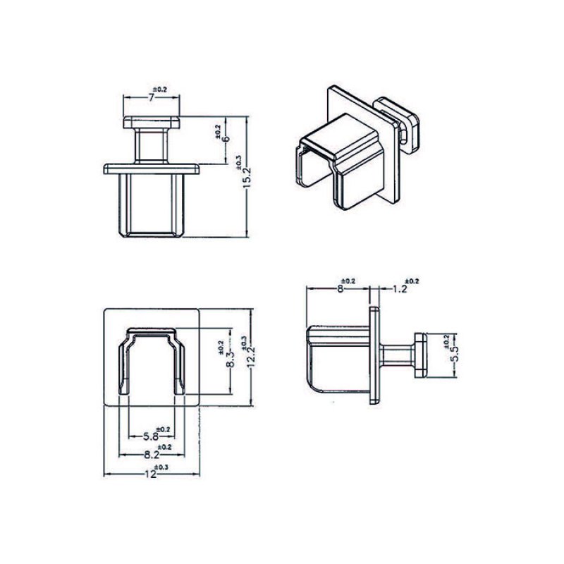 DeLOCK 64010 protection de sécurité pour prise Noir 10 pièce(s)