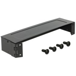 DeLOCK 43303 rack cabinet 1U Wall mounted rack Black
