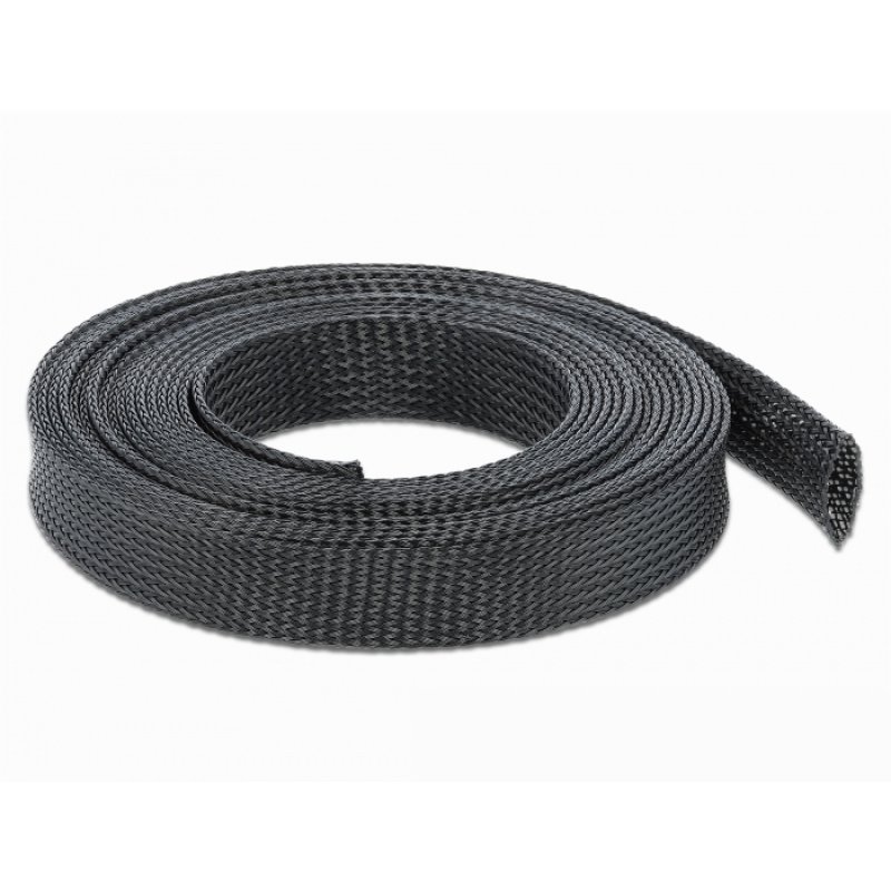 Geflechtschlauch dehnbar 5 m x 19 mm schwarz