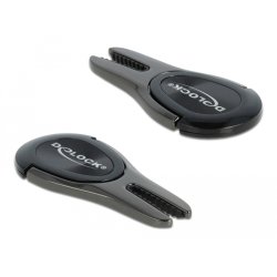 DeLOCK Mini support de téléphone mobile universel, 4-en-1, anthracite