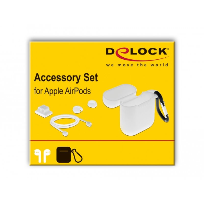 DeLOCK Apple AirPods Accessory Set white