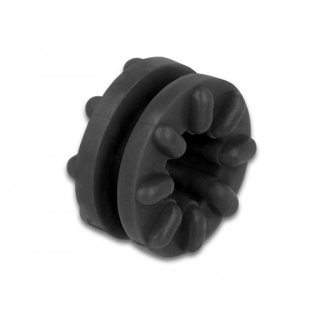 DeLOCK Anti vibration grommet black 10 pieces