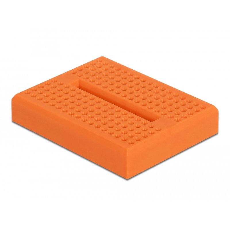 DeLOCK Experimental Mini Breadboard 170 contacts orange