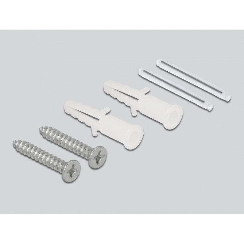 DeLOCK Optical Fiber Connection Box for wall mounting for 2 x SC Simplex or LC Duplex white