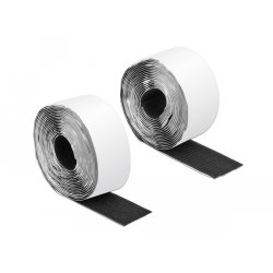 DeLOCK Rouleau de bande scratch autoadhésif, L 5 m x l 50 mm, noir