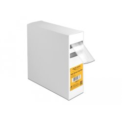 DeLOCK Boite de manchon thermorétractable, Rapport de rétrécissement 2:1, 4 m x 25,4 mm transparent