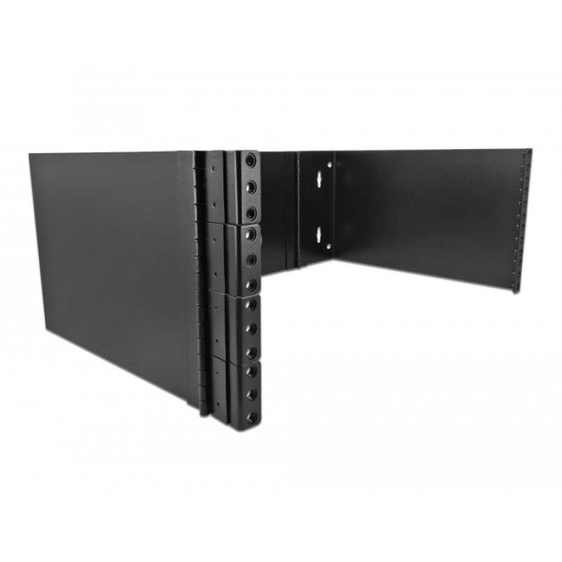 DeLOCK Rack de montage mural 19″, 4U, pliable, noir