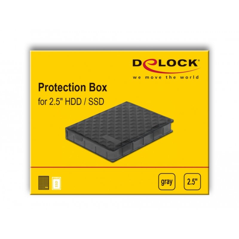 Schutzbox für 2.5? HDD / SSD grau