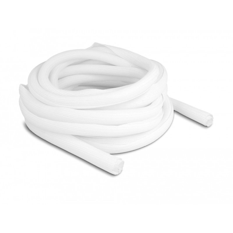 Geflechtschlauch selbstschließend 10 m x 19 mm weiß