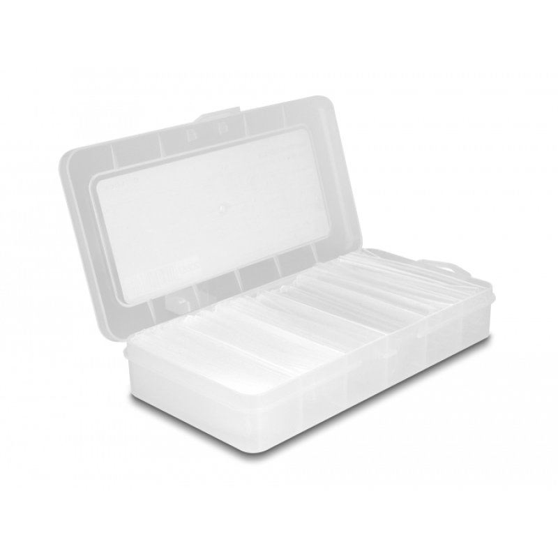 DeLOCK Boite de manchons thermorétractables assortis, ratio de rétractation de 4:1, simple paroi et double paroi avec