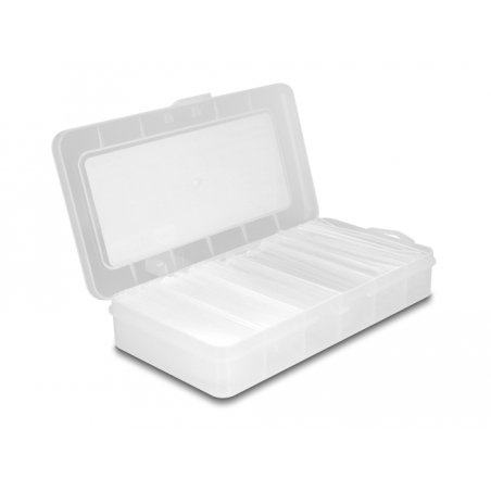 DeLOCK Boite de manchons thermorétractables assortis, ratio de rétractation de 4:1, simple paroi et double paroi avec