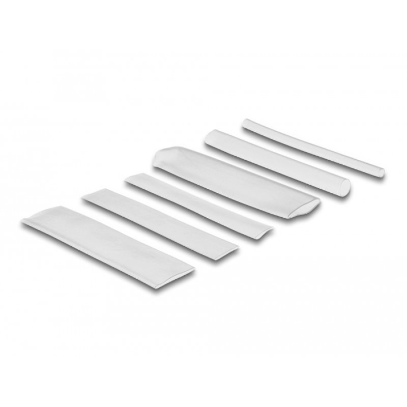 DeLOCK Boite de manchons thermorétractables assortis, ratio de rétractation de 4:1, simple paroi et double paroi avec