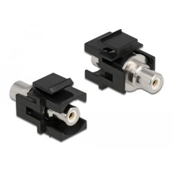 Keystone Modul Cinch Buchse Cinch Buchse weiß / schwarz
