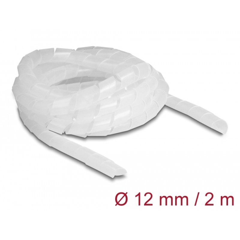DeLOCK Spiral Hose flexible 2 m x 12 mm transparent