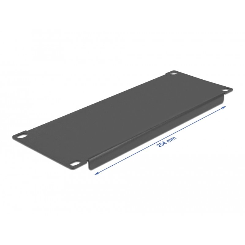 DeLOCK Cache de cabine de réseau 2U 10″ noir