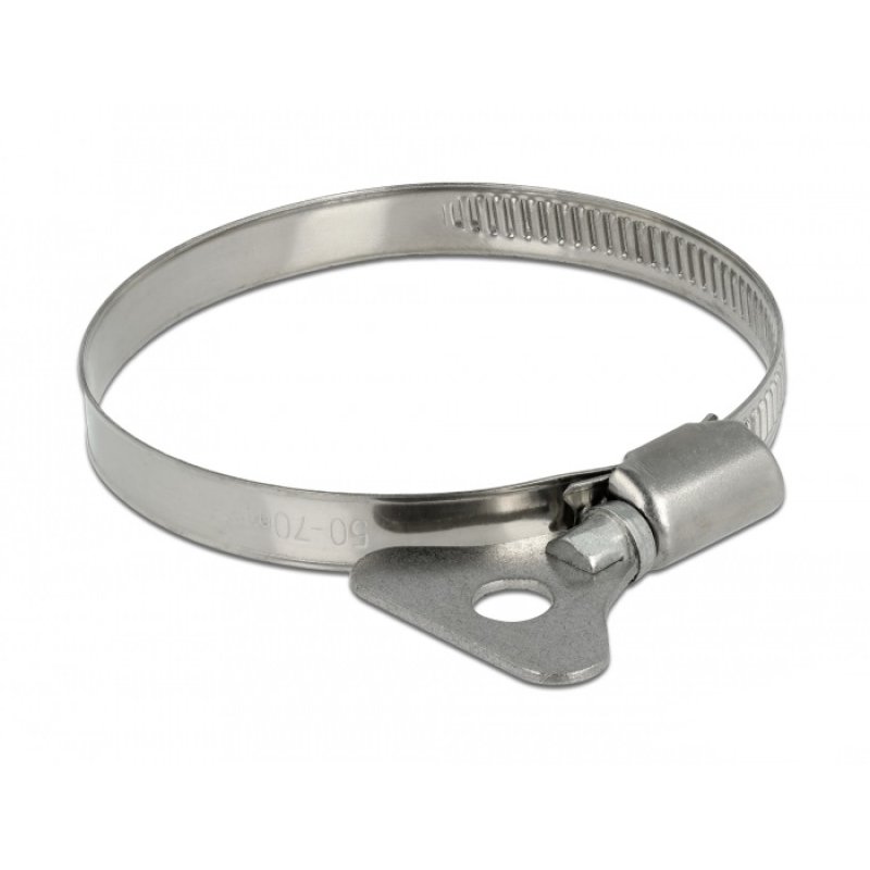 DeLOCK Collier de tuyau à papillon 50 à 70 mm, 10 unités métal