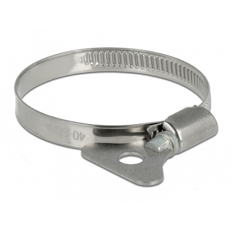 Schlauchschelle mit Flügelmutter 40 - 60 mm 10 Stück Metall