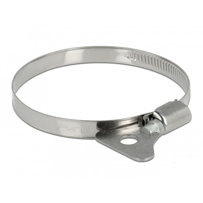DeLOCK Collier de tuyau à papillon 60 à 80 mm, 10 unités métal