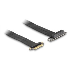 DeLOCK Riser Card PCI Express x4 male to x4 slot 90° angled with cable 60 cm