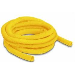 DeLOCK Manchon tissé, auto-fermant, résistant à la chaleur 5 m x 10 mm, jaune