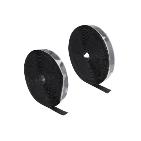 DeLOCK Rouleau de bande scratch autoadhésif L 15 m x l 25 mm, noir