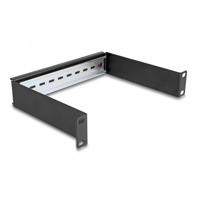 DeLOCK Rail DIN 10″, panneau, 1 unité, noir