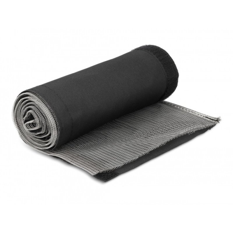 DeLOCK EMI Shielding braided sleeve with hook-and-loop fastener heat resistant 1 m x 50 mm black