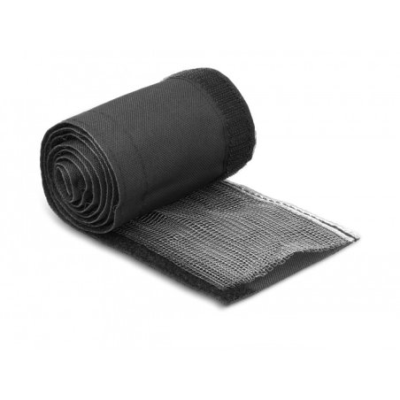 DeLOCK Manchon tissé blindé EMI avec fermeture à scratch, thermorésistant, 1 m x 20 mm, noir