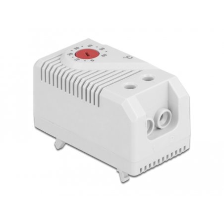 DeLOCK Thermostat with normally closed contact for DIN rail