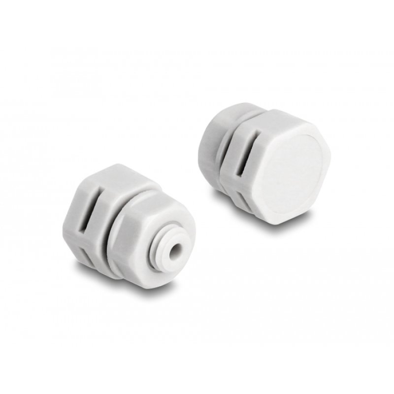 DeLOCK Bouchon de ventilation M6, gris, 2 unités